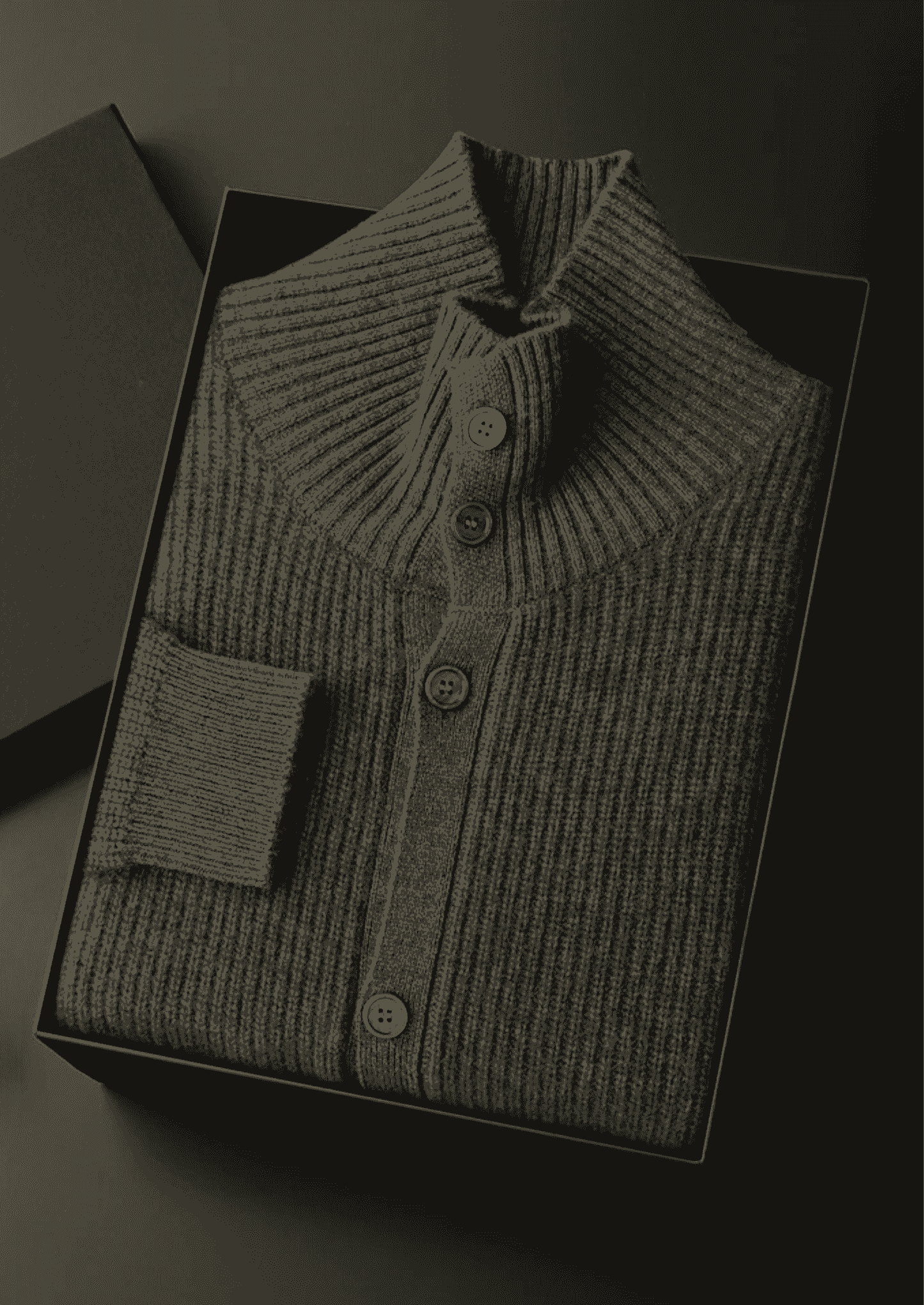 Men's 100% Cashmere Ribbed High-Collar Cardigan – Luxury Knitwear – ASCENDARY®
