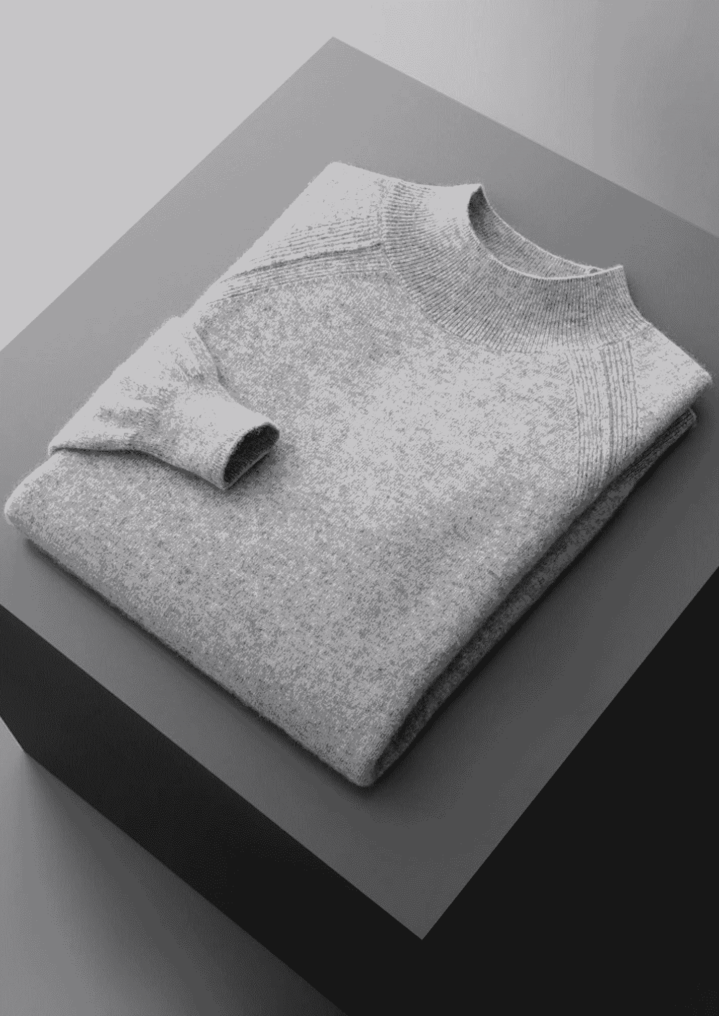Men's Extra-Fine Merino Wool Raglan Mock Neck Sweater – ASCENDARY®