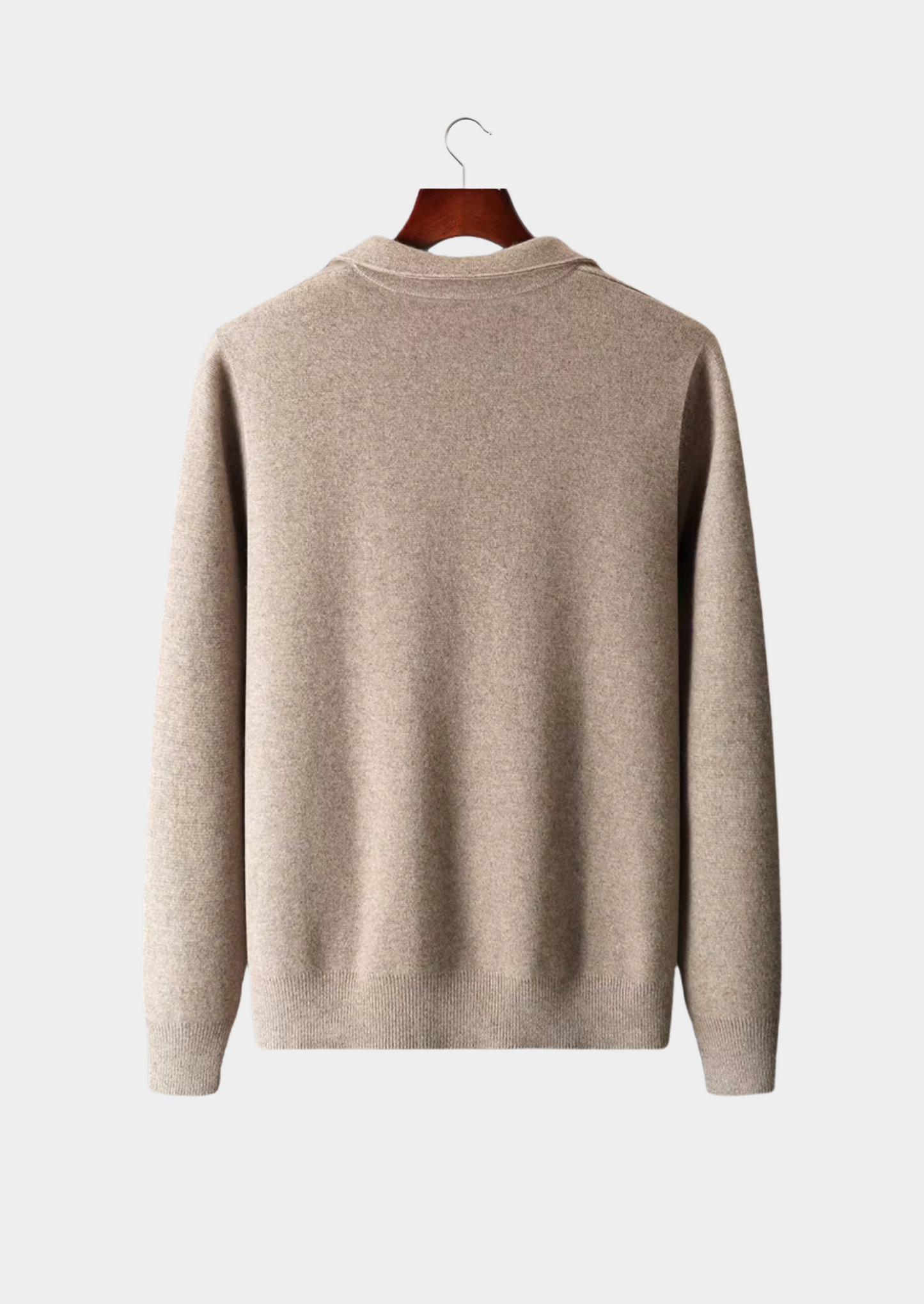 Men's Extra-Fine Merino Wool Zip Polo Cardigan – ASCENDARY®