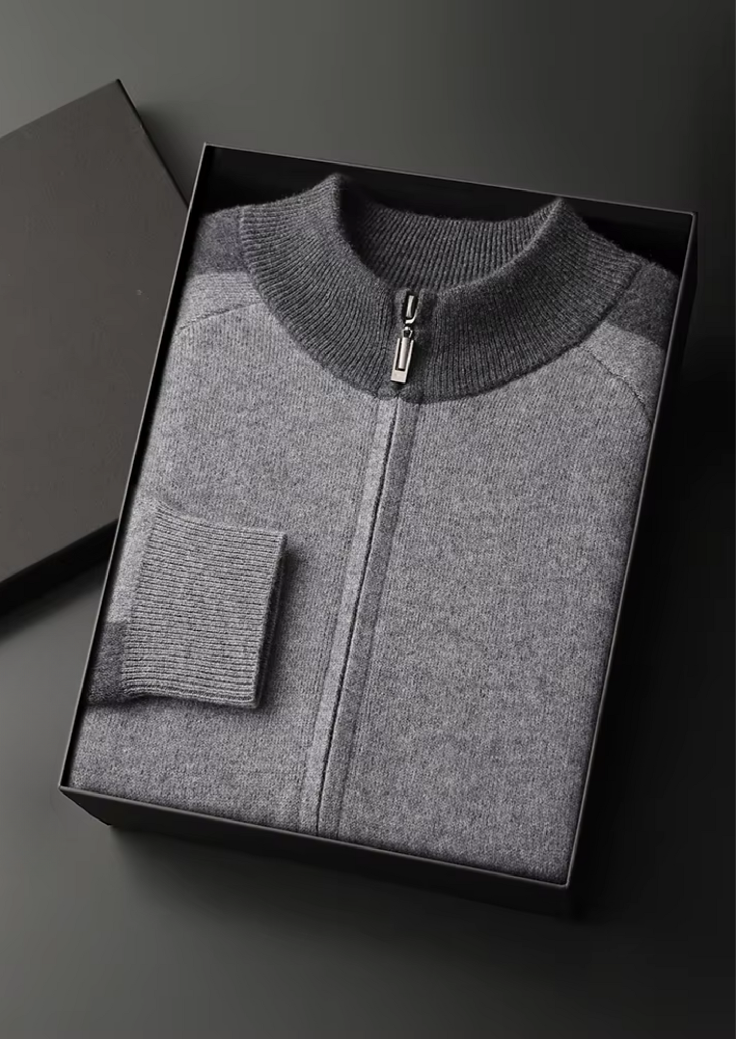 Men's 100% Cashmere Leisure Set – Sand – Zip Hoodie & Joggers – ASCENDARY®