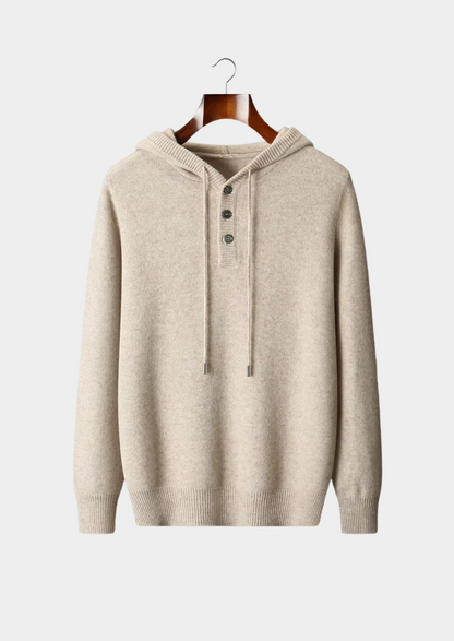 Men's Extra-Fine Merino Wool Button Hoodie – ASCENDARY®