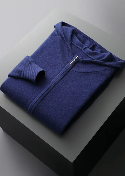 Men's 100% Cashmere Leisure Set – Sand – Hoodie & Joggers – ASCENDARY®