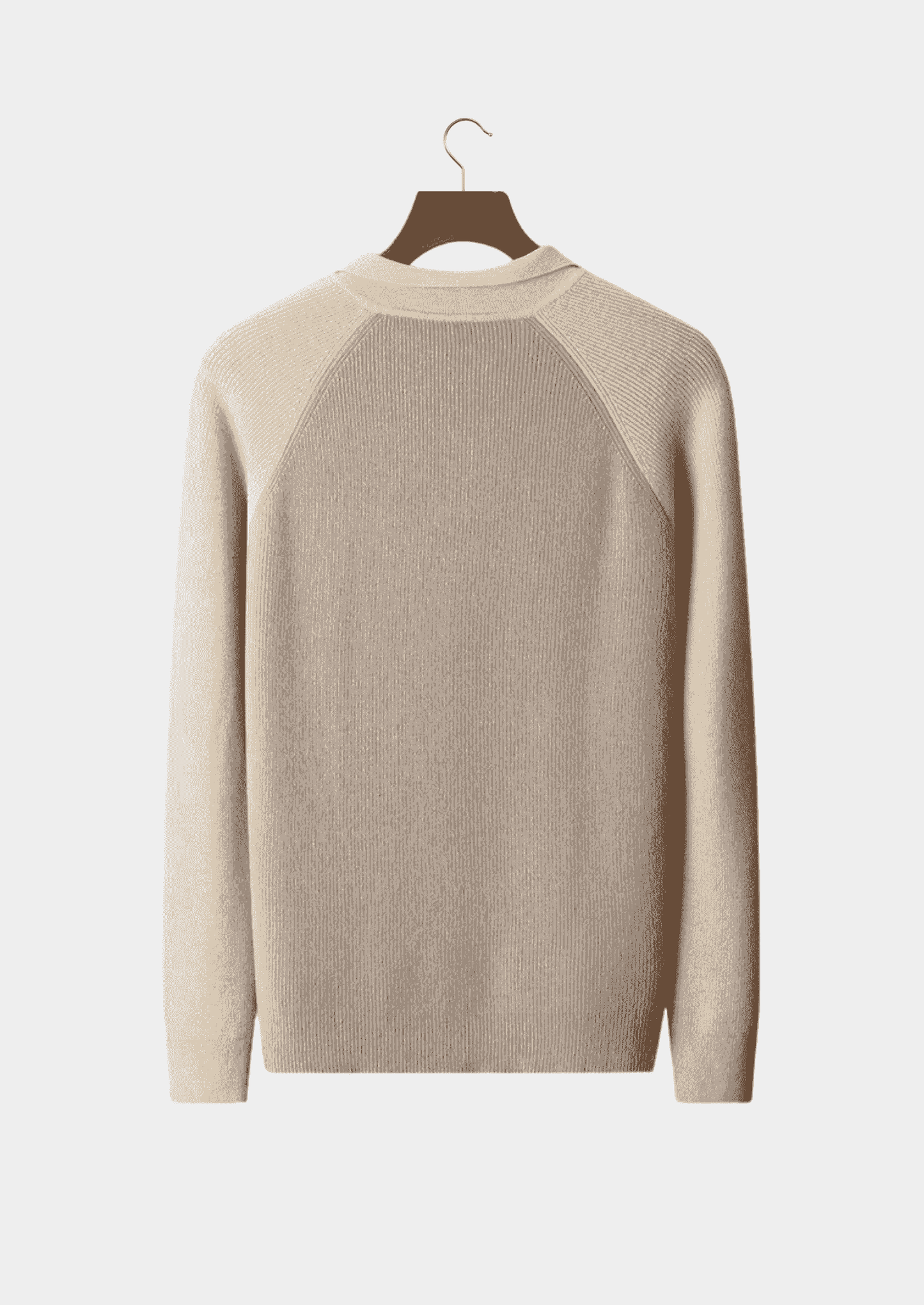 Men's Extra-Fine Merino Wool Two-Tone Zip Sweater Polo – ASCENDARY®