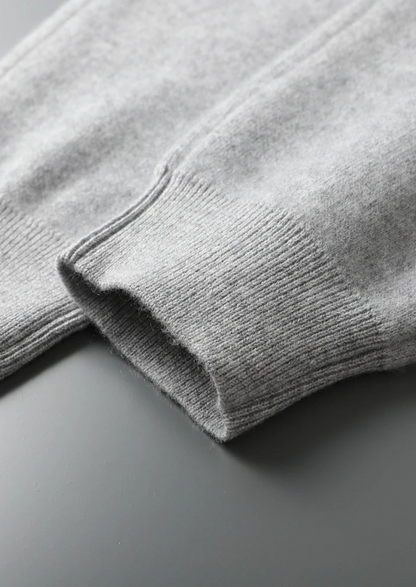 Men's 100% Cashmere Leisure Set – Zip Cardigan & Joggers – ASCENDARY®