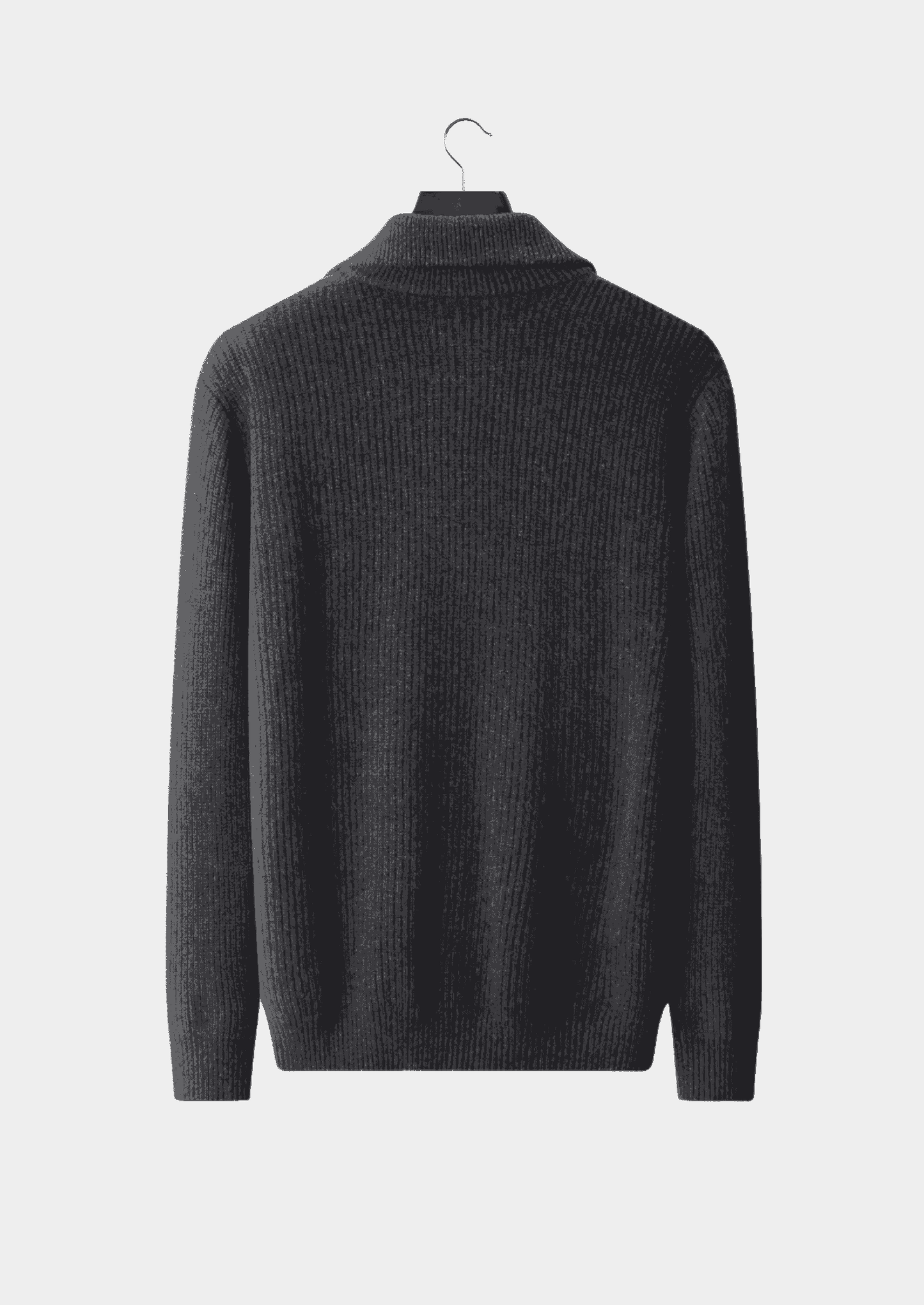 PURE EXTRA-FINE MERINO WOOL FUNNEL NECK DUAL ZIP CARDIGAN