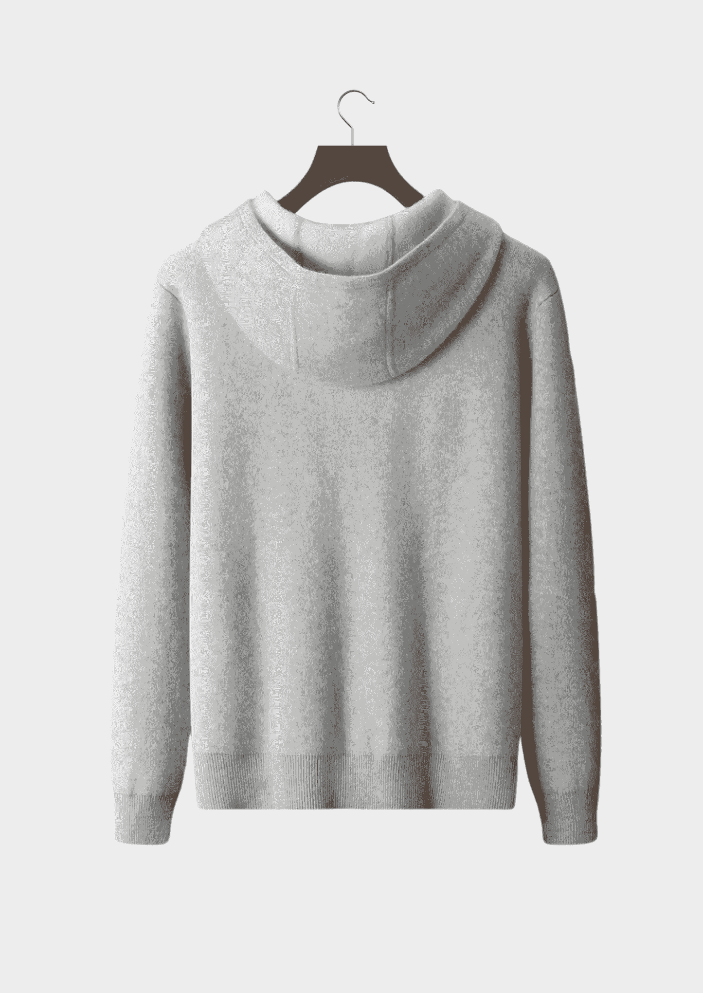 PREMIUM CASHMERE TWO TONE ZIPPER HOODIE