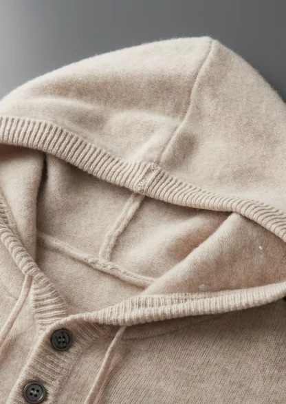 Men's Extra-Fine Merino Wool Button Hoodie – ASCENDARY®