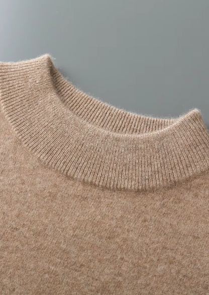 Men's Extra-Fine Merino Wool Classic Mock Neck Sweater – ASCENDARY®