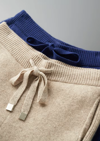 Men's 100% Cashmere Leisure Set – Sand – Hoodie & Joggers – ASCENDARY®