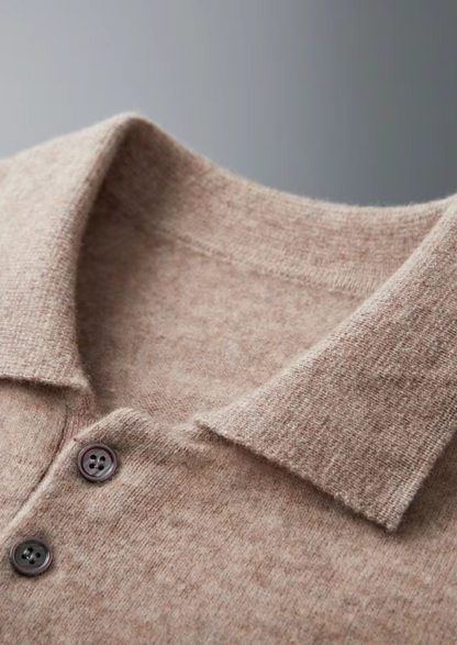 Men's Extra-Fine Merino Wool Classic Sweater Polo – Slim Fit – ASCENDARY®