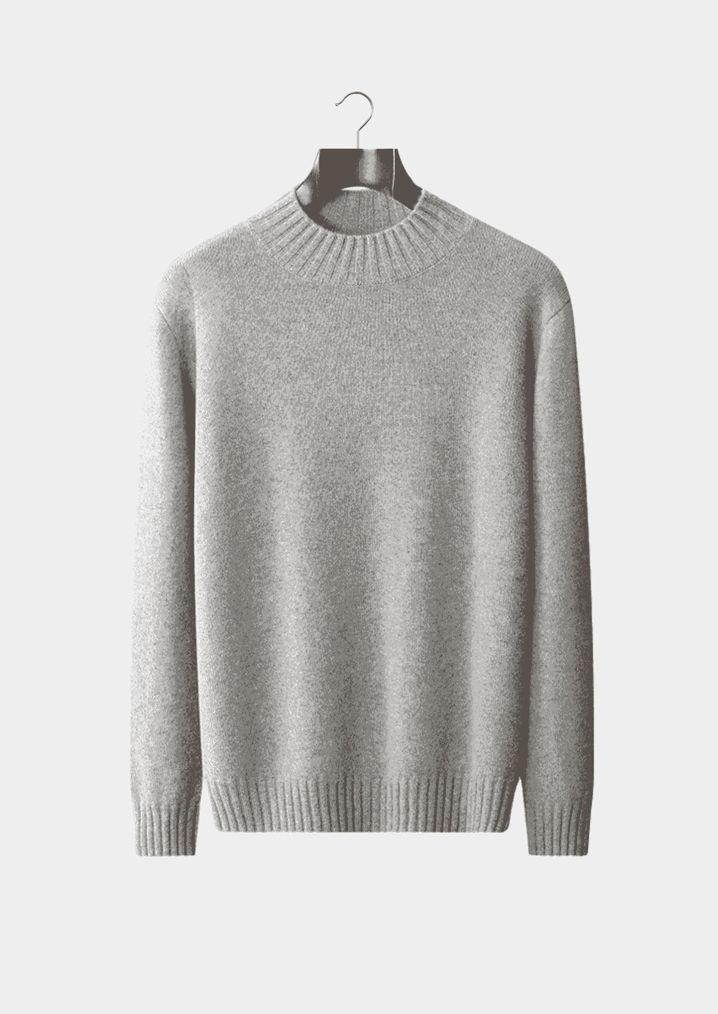 PURE CASHMERE MOCKNECK SWEATER