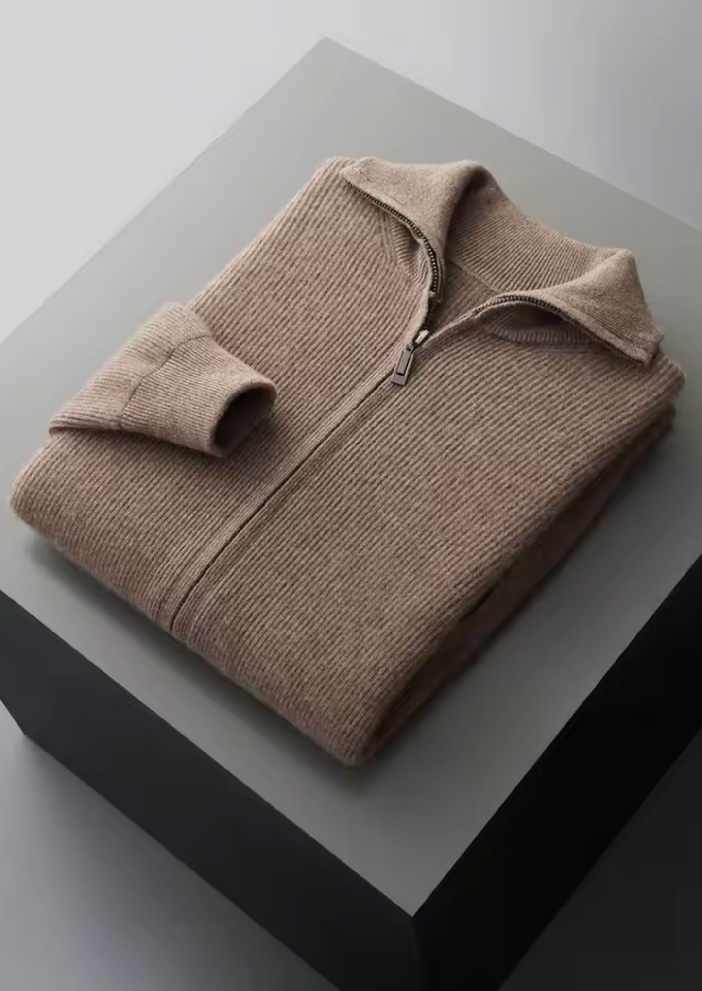 Men's Extra-Fine Merino Wool Ribbed Zip Cardigan – ASCENDARY®