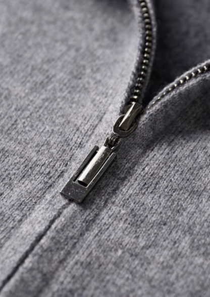 Men's 100% Cashmere Leisure Set – Sand – Zip Hoodie & Joggers – ASCENDARY®