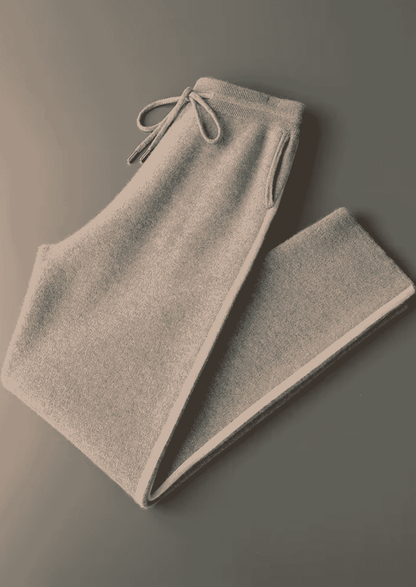 Men's 100% Cashmere Leisure Set – Beige – Hoodie & Joggers – ASCENDARY®