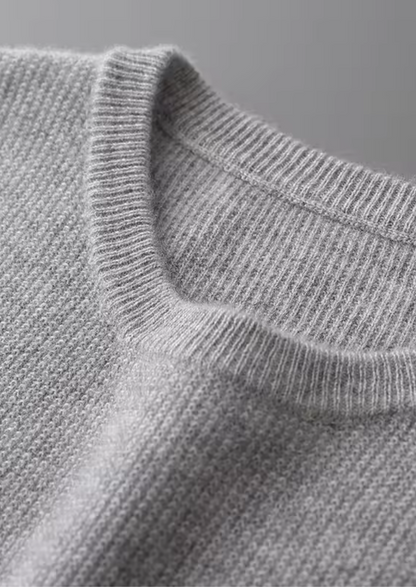 PURE EXTRA-FINE MERINO WOOL CREWNECK VEST