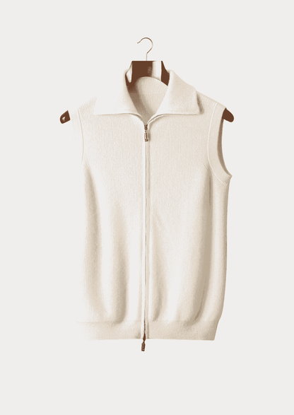 PURE CASHMERE BODY WARMER VEST