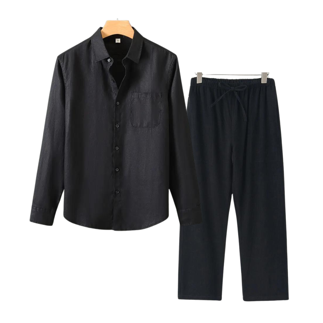 Linen Set – Full Matching Shirt & Trouser | Skin-Gentle Linen | ASCENDARY®