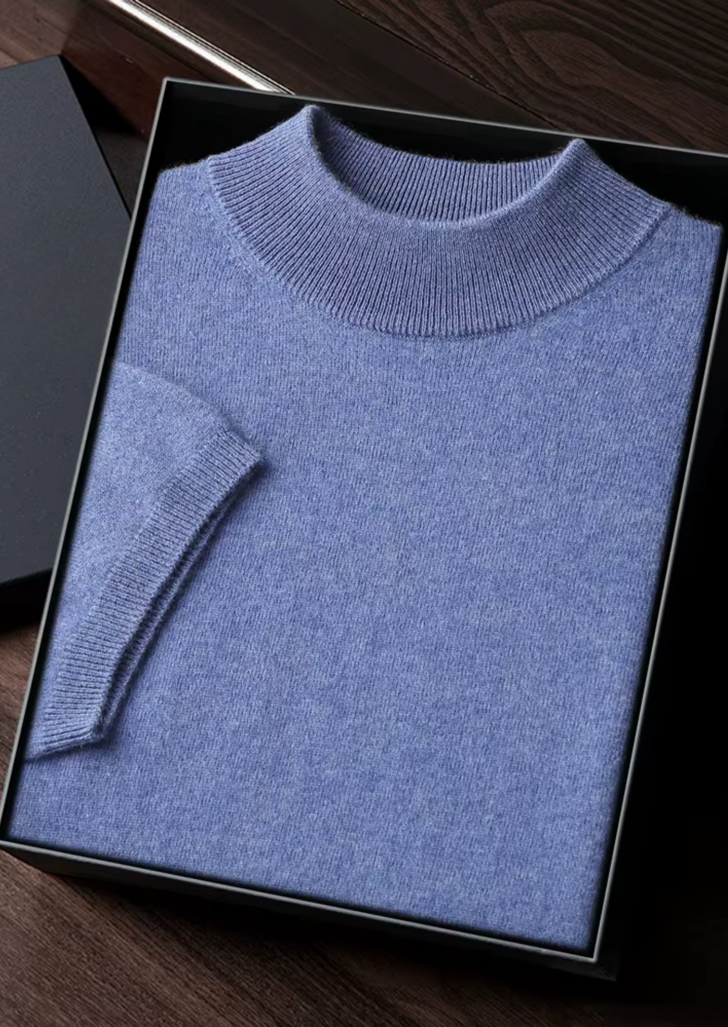 Men's 100% Cashmere Mock Neck T-Shirt – Luxury Knitwear – ASCENDARY®