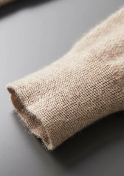 PREMIUM CASHMERE CLASSIC HENLEY SWEATER