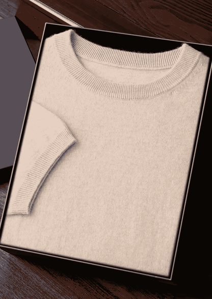 PREMIUM CASHMERE CLASSIC CREWNECK T-SHIRT