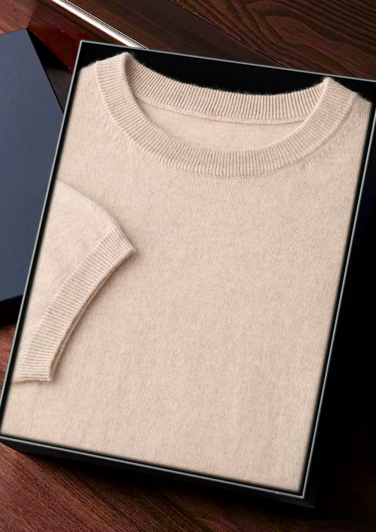 100% Cashmere Classic Crewneck T-Shirt – ASCENDARY®