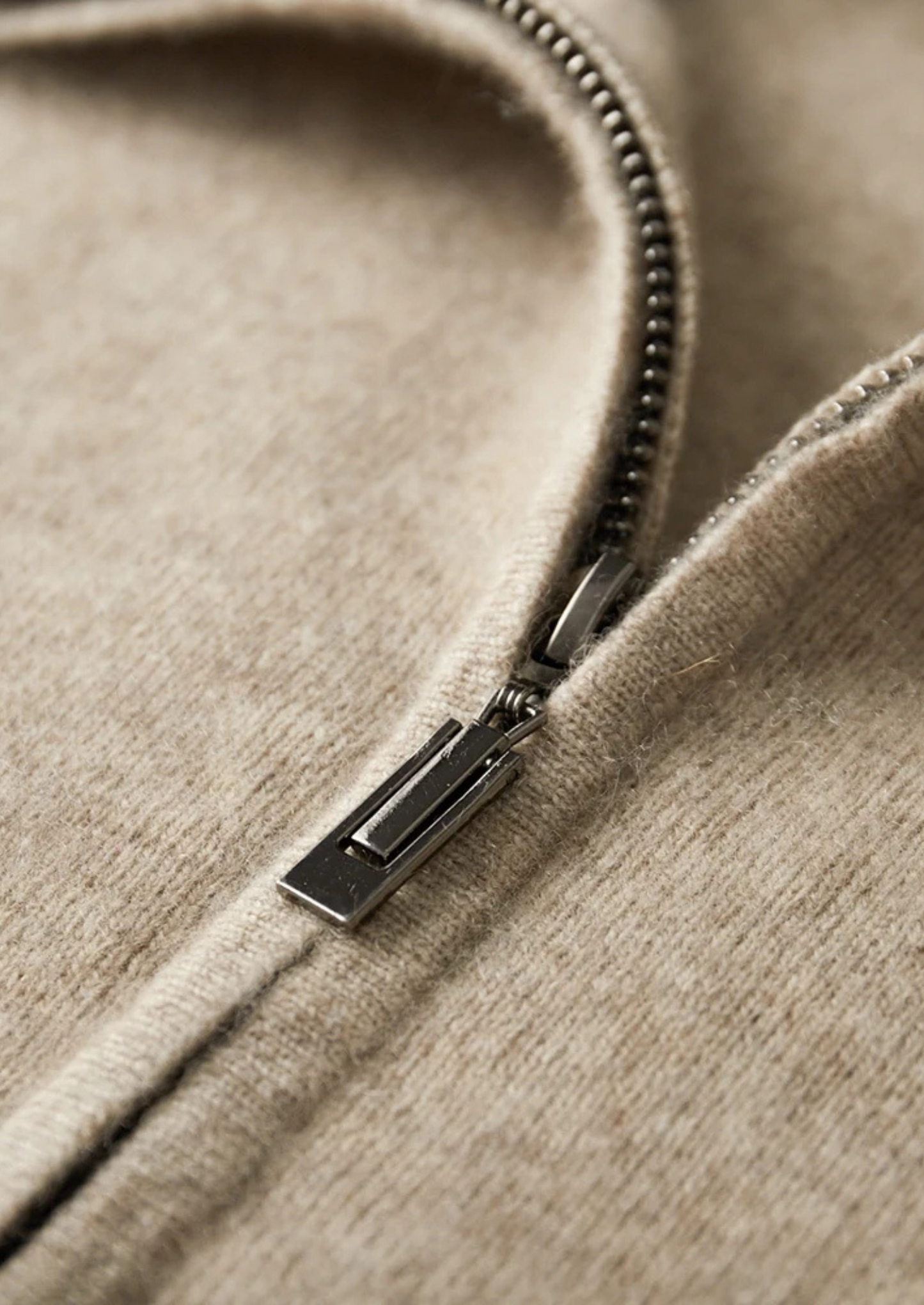 Men's 100% Cashmere Zip Polo Cardigan – Luxury Knitwear – ASCENDARY®