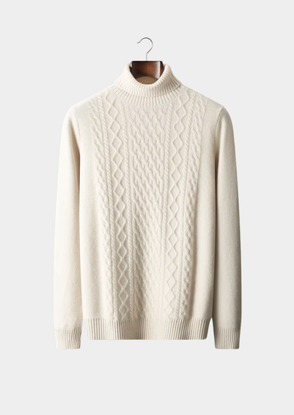 Men's Extra-Fine Merino Wool Heavyweight Rollneck – Winter Knitwear – ASCENDARY®
