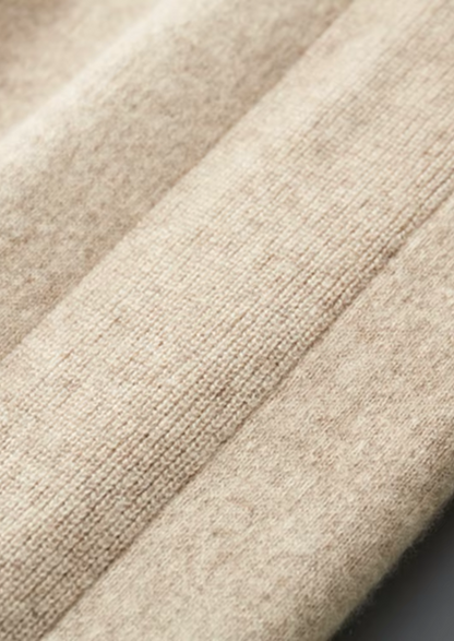 Men's 100% Cashmere Leisure Set – Sand – Hoodie & Joggers – ASCENDARY®