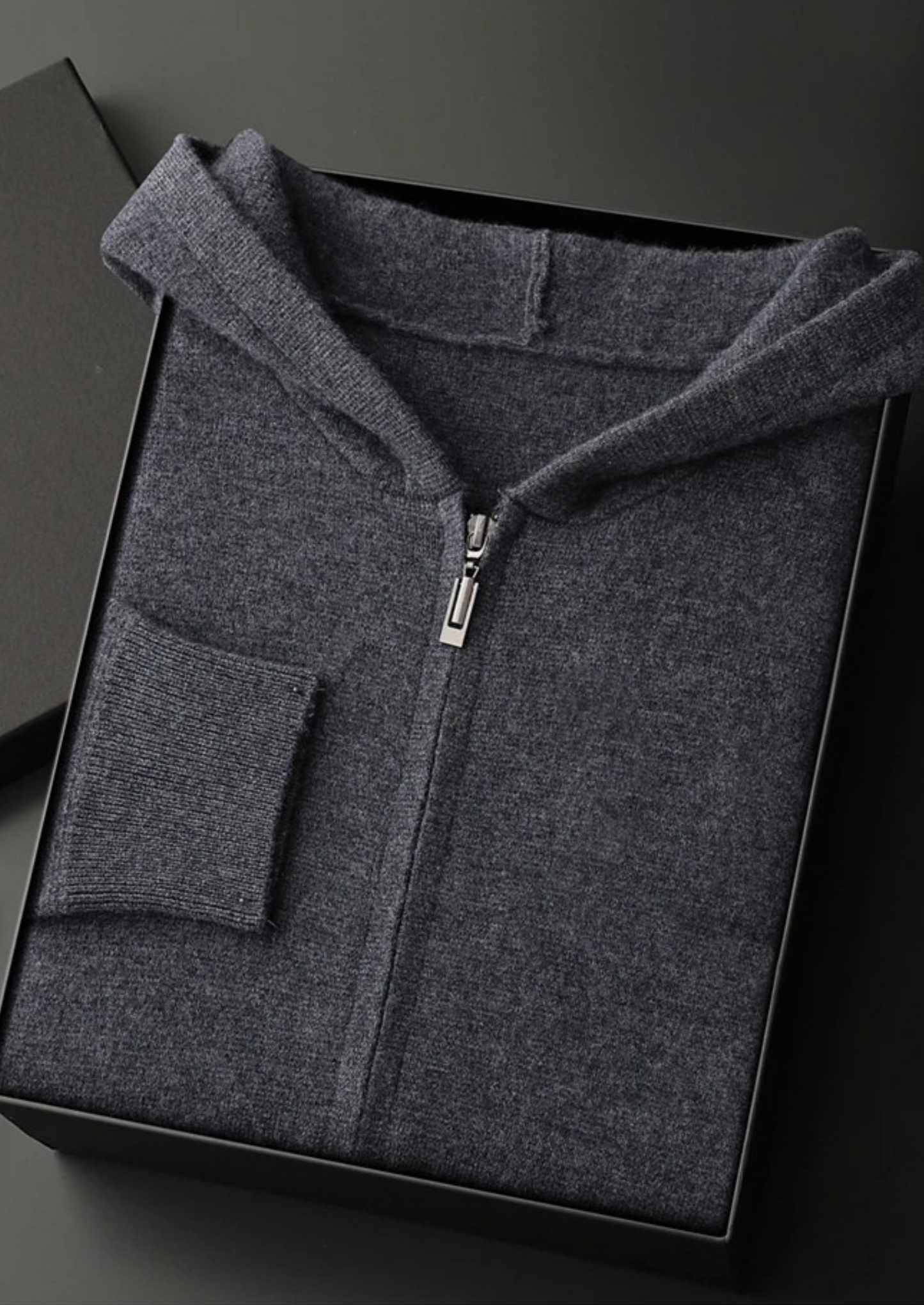 Men's 100% Cashmere Zip-Up Hoodie – Luxury Knitwear – ASCENDARY®
