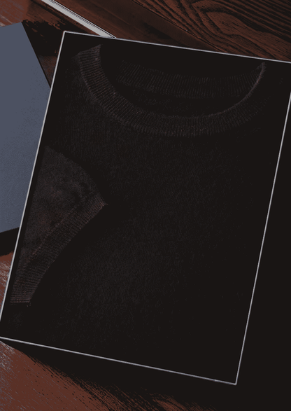 PREMIUM CASHMERE CLASSIC CREWNECK T-SHIRT