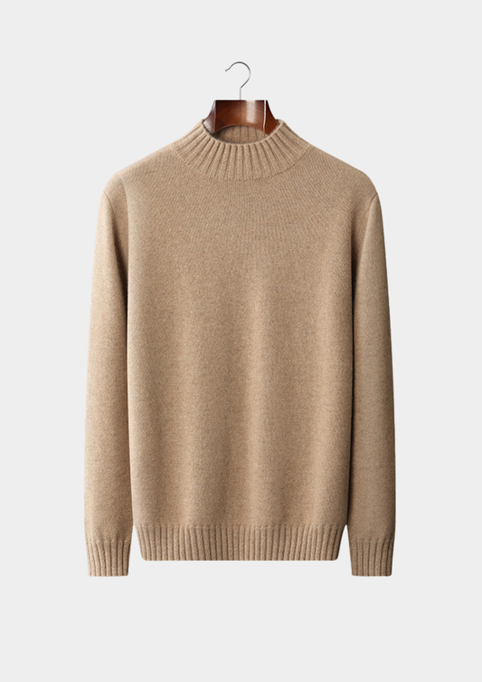 100% Cashmere Mock Neck Sweater – ASCENDARY®
