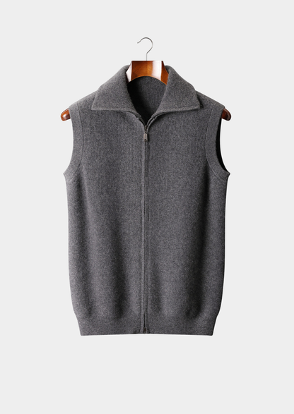 PURE CASHMERE BODY WARMER VEST