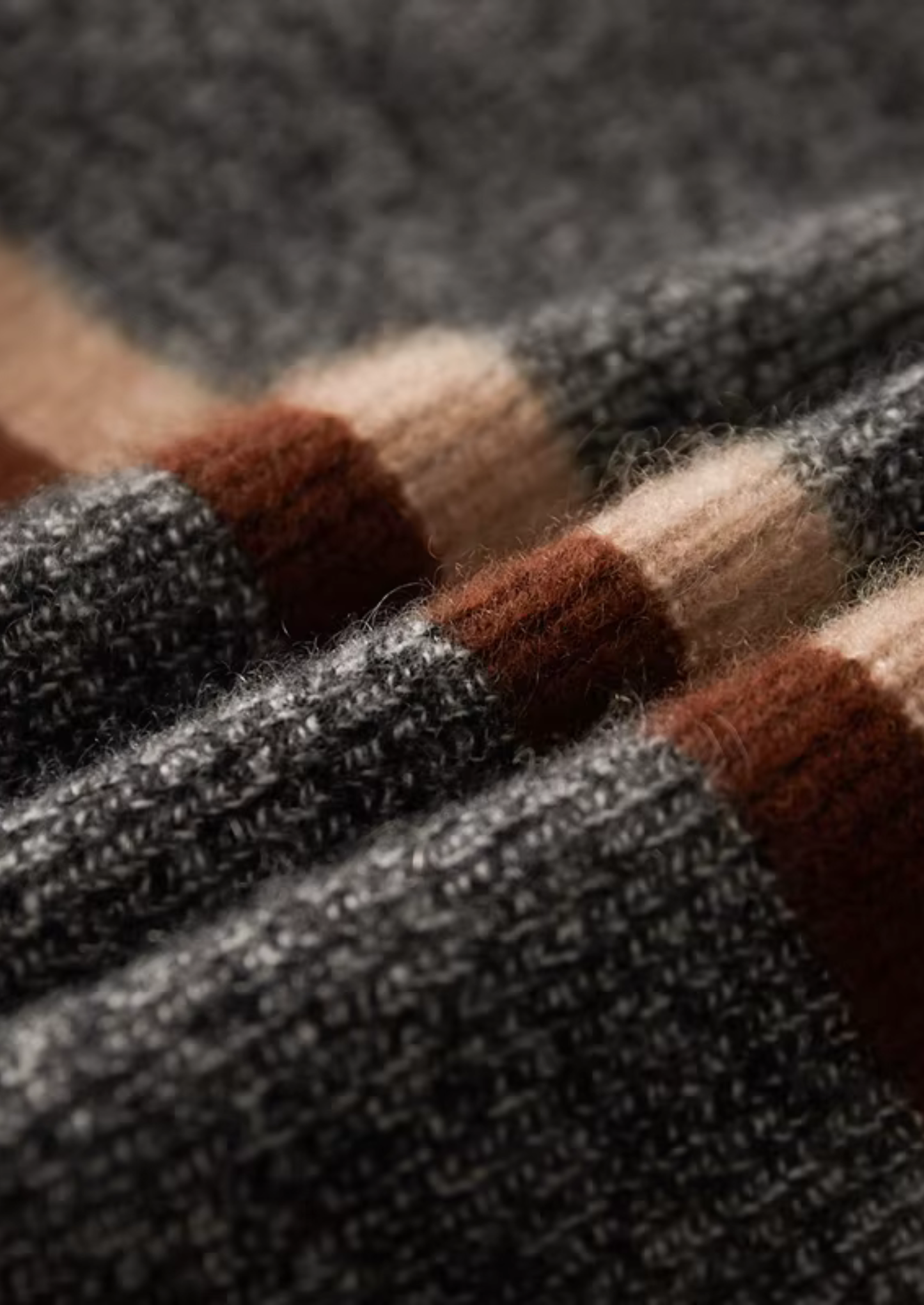 100% Cashmere Striped Zip Cardigan – ASCENDARY®