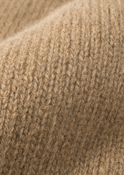 CARAMEL MERINO WOOL WINTERTIME BEANIE