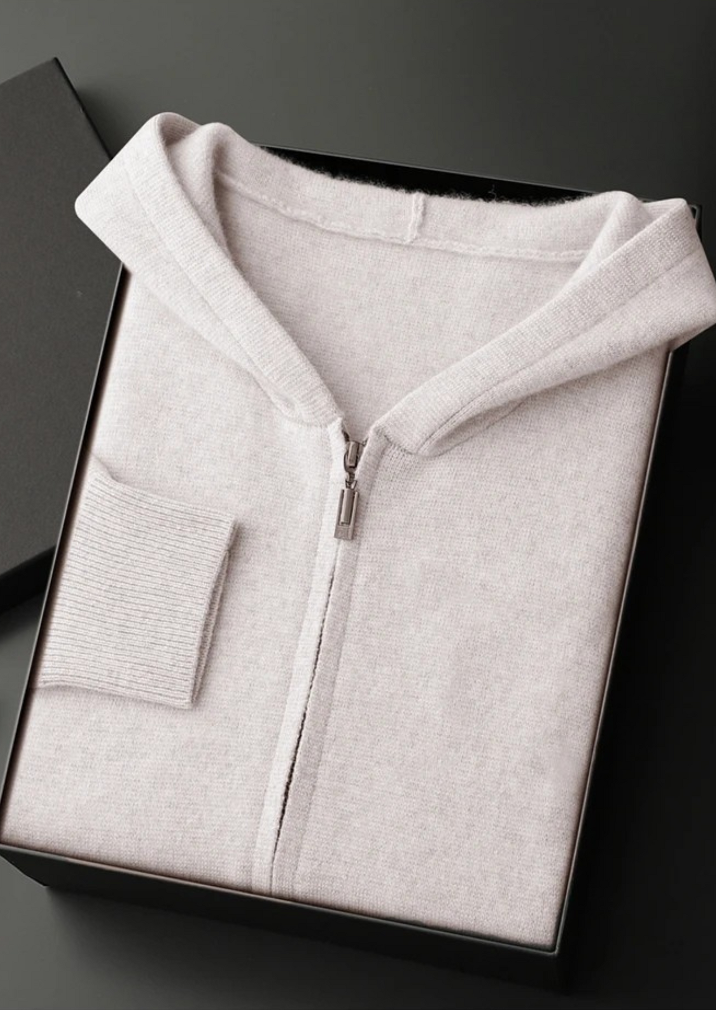 Men's 100% Cashmere Zip-Up Hoodie – Luxury Knitwear – ASCENDARY®