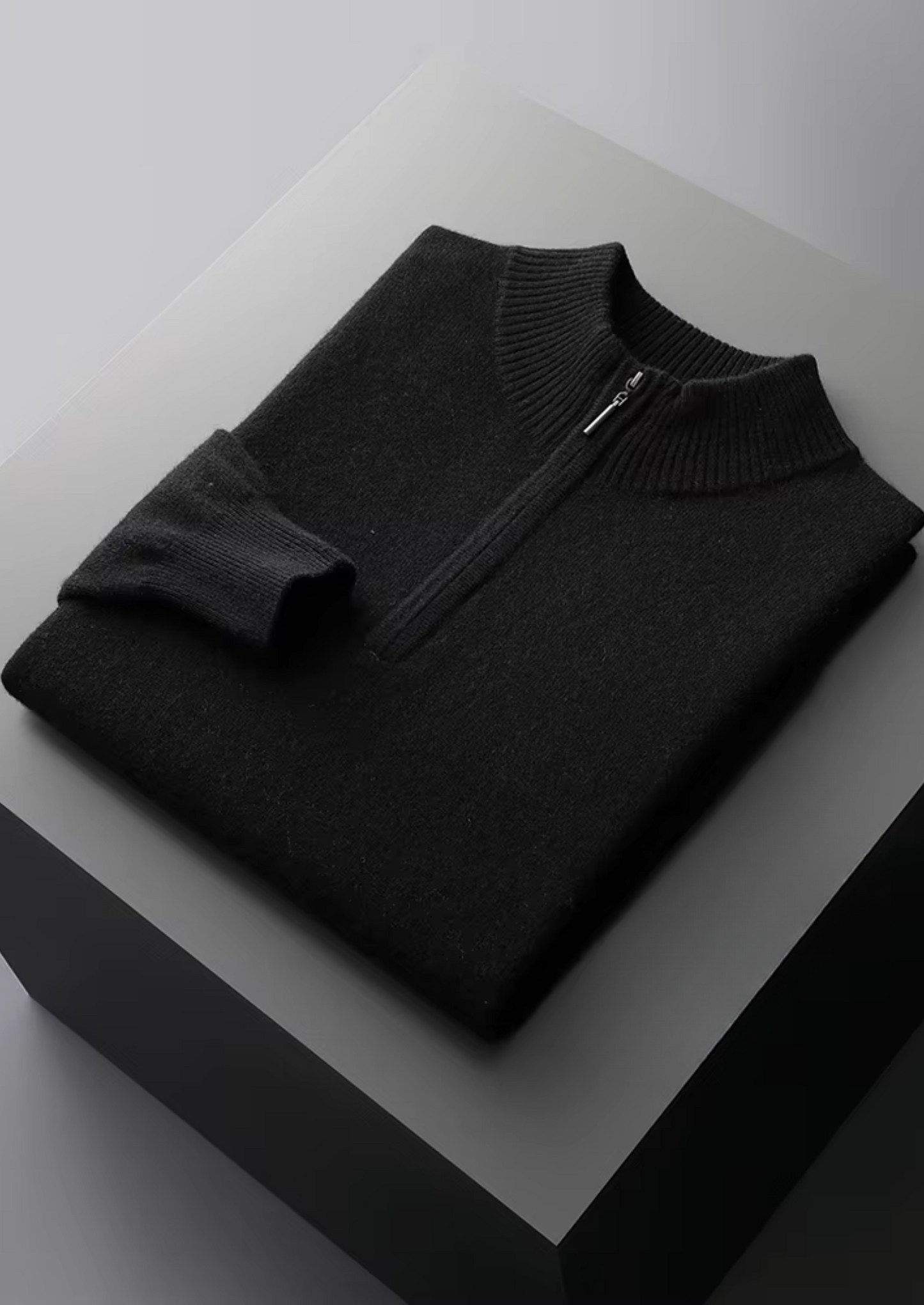 Men's Extra-Fine Merino Wool Half-Zip Pullover – Sand – ASCENDARY®
