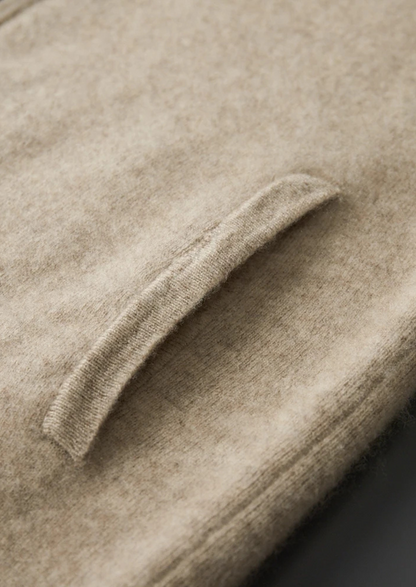 Men's 100% Cashmere Zip Polo Cardigan – Luxury Knitwear – ASCENDARY®