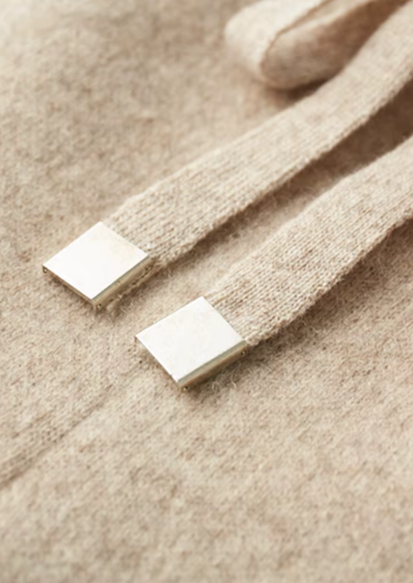 Men's 100% Cashmere Leisure Set – Sand – Hoodie & Joggers – ASCENDARY®