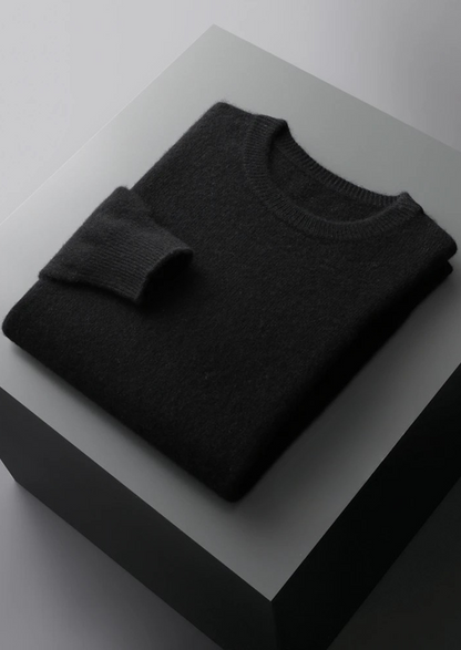 Men's Extra-Fine Merino Wool Crewneck Sweater – Classic Fit – ASCENDARY®