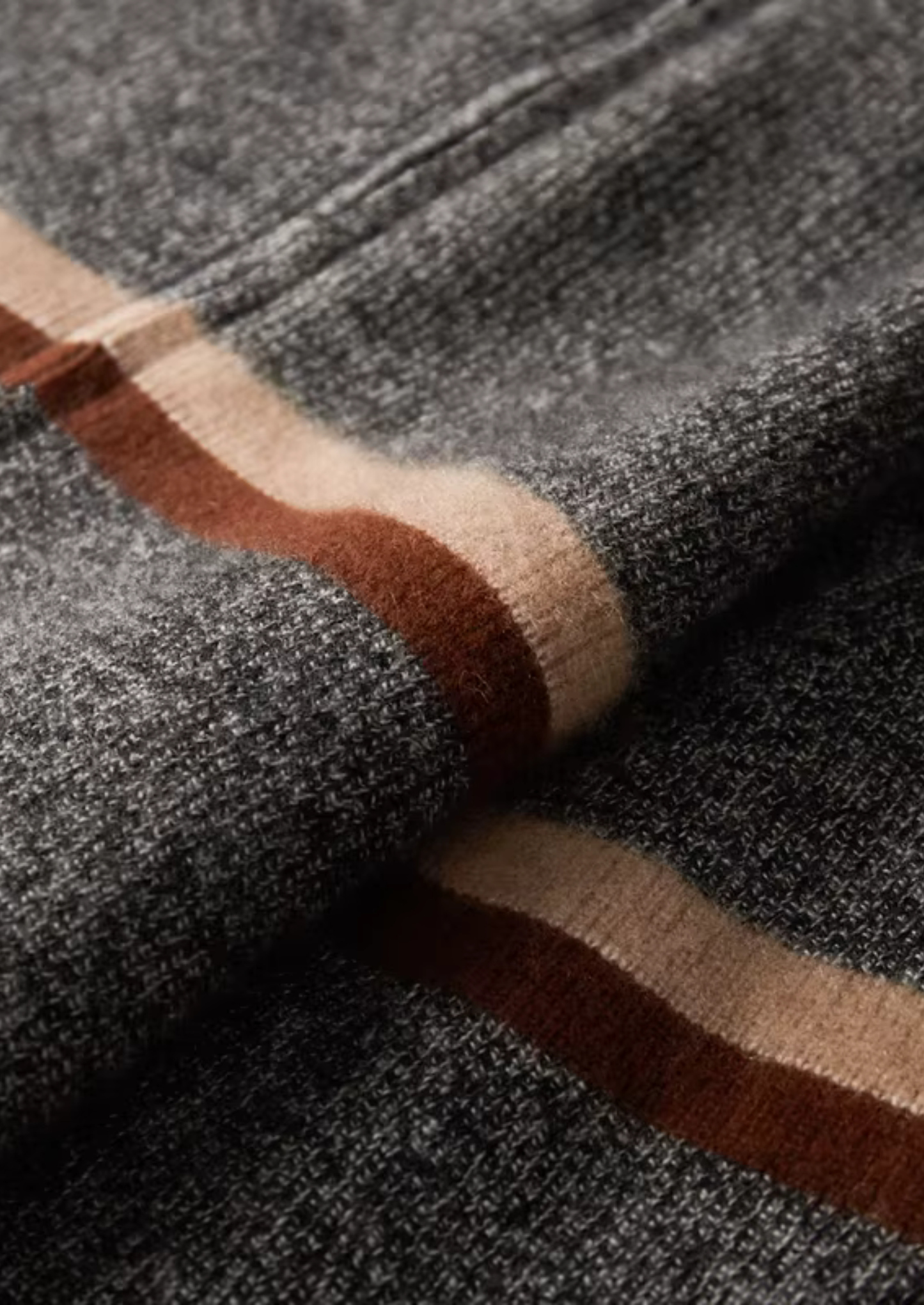 100% Cashmere Striped Zip Cardigan – ASCENDARY®
