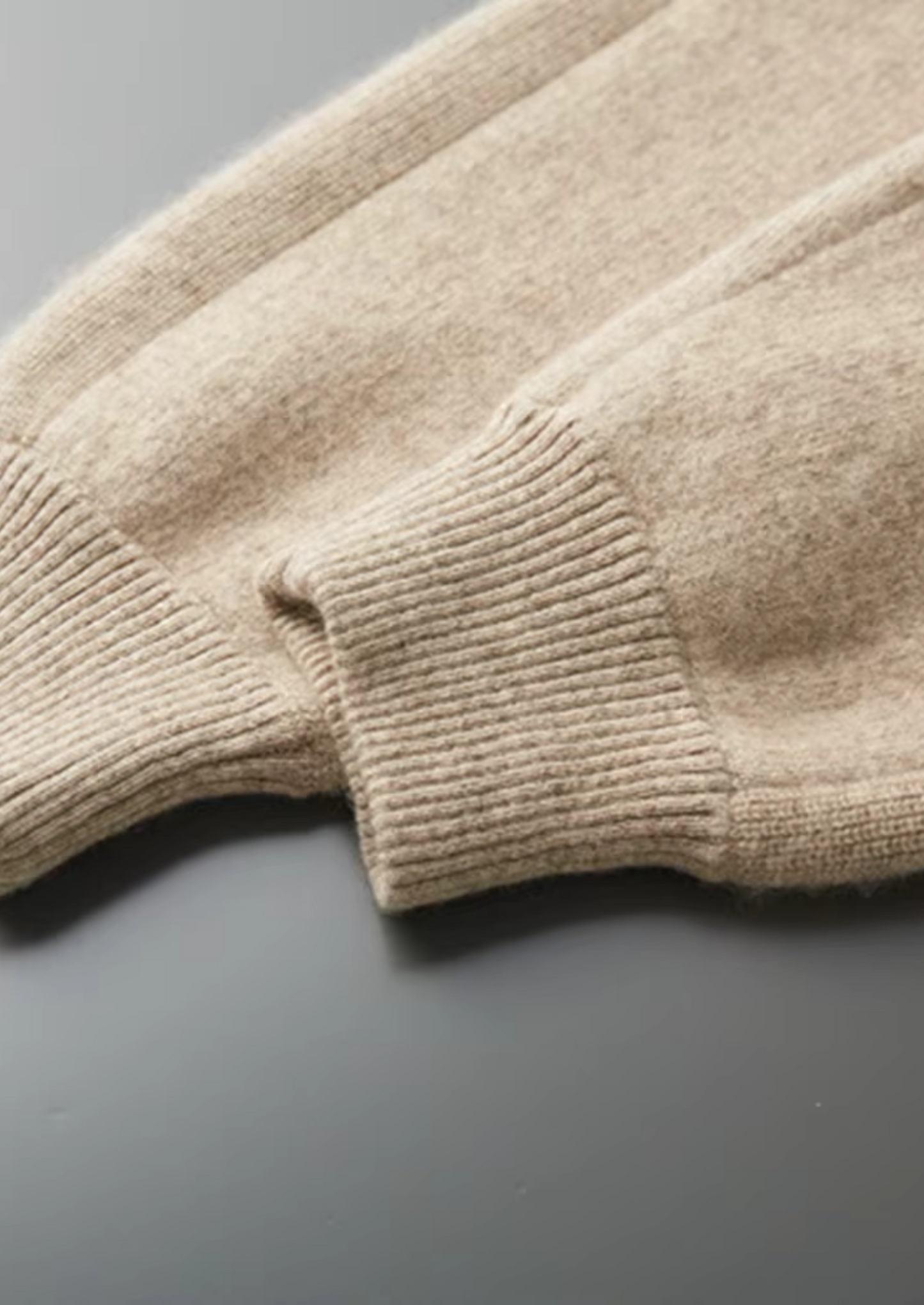 Men's 100% Cashmere Leisure Set – Sand – Hoodie & Joggers – ASCENDARY®