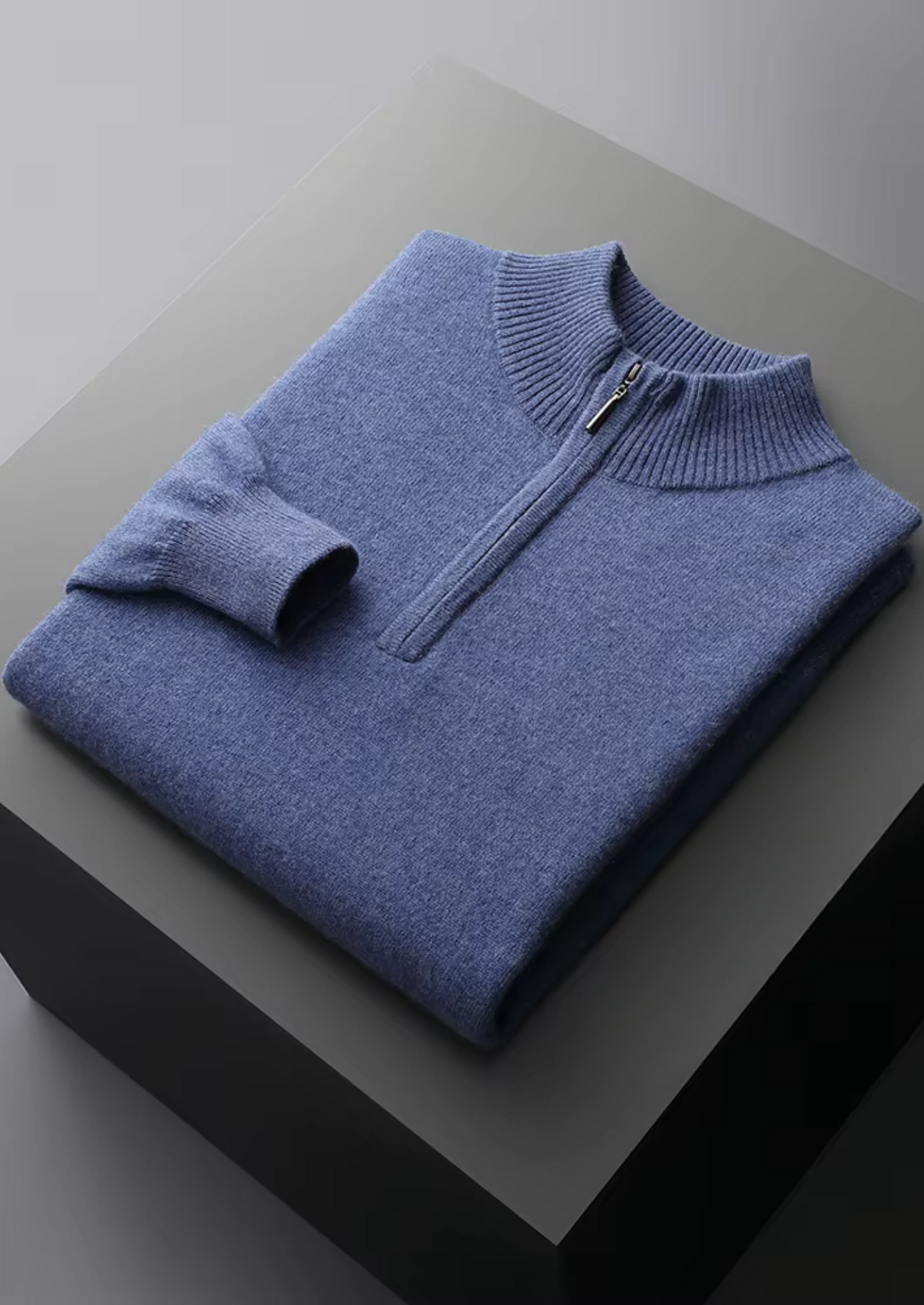Men's Extra-Fine Merino Wool Half-Zip Pullover – Sand – ASCENDARY®