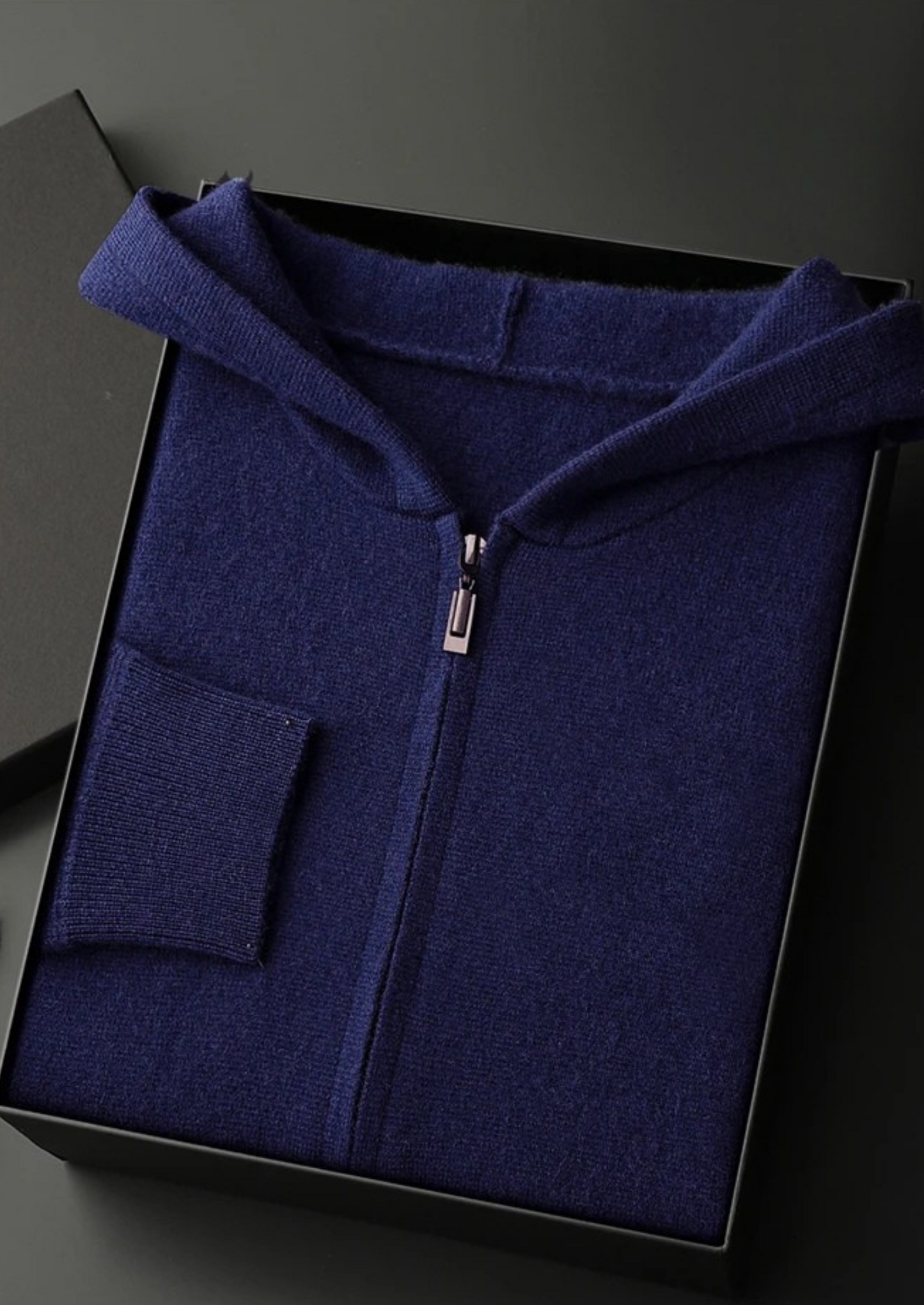 Men's 100% Cashmere Zip-Up Hoodie – Luxury Knitwear – ASCENDARY®