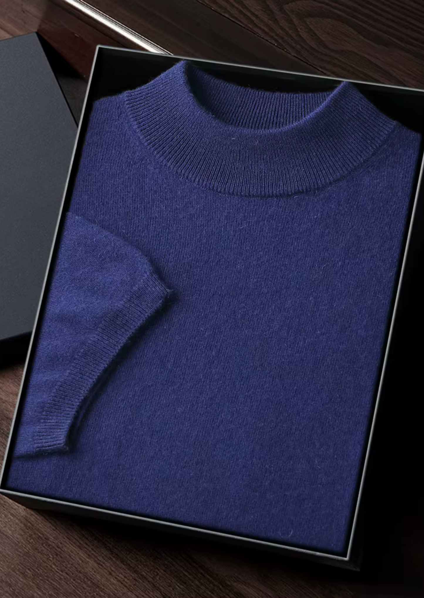 Men's 100% Cashmere Mock Neck T-Shirt – Luxury Knitwear – ASCENDARY®