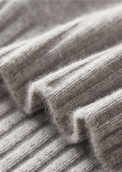 PURE CASHMERE MOCKNECK SWEATER