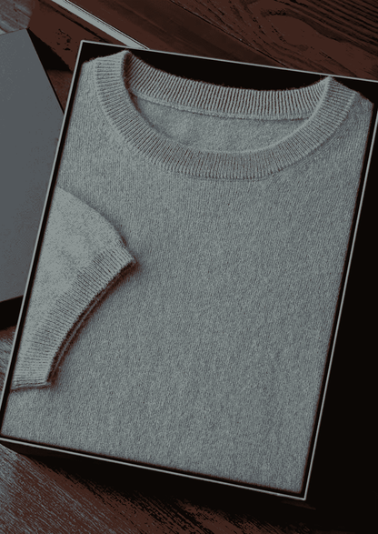PREMIUM CASHMERE CLASSIC CREWNECK T-SHIRT