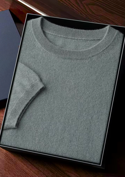 100% Cashmere Classic Crewneck T-Shirt – ASCENDARY®