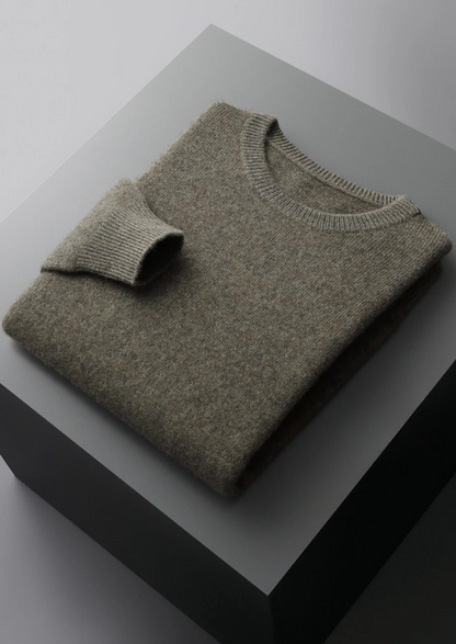 Men's Extra-Fine Merino Wool Crewneck Sweater – Classic Fit – ASCENDARY®