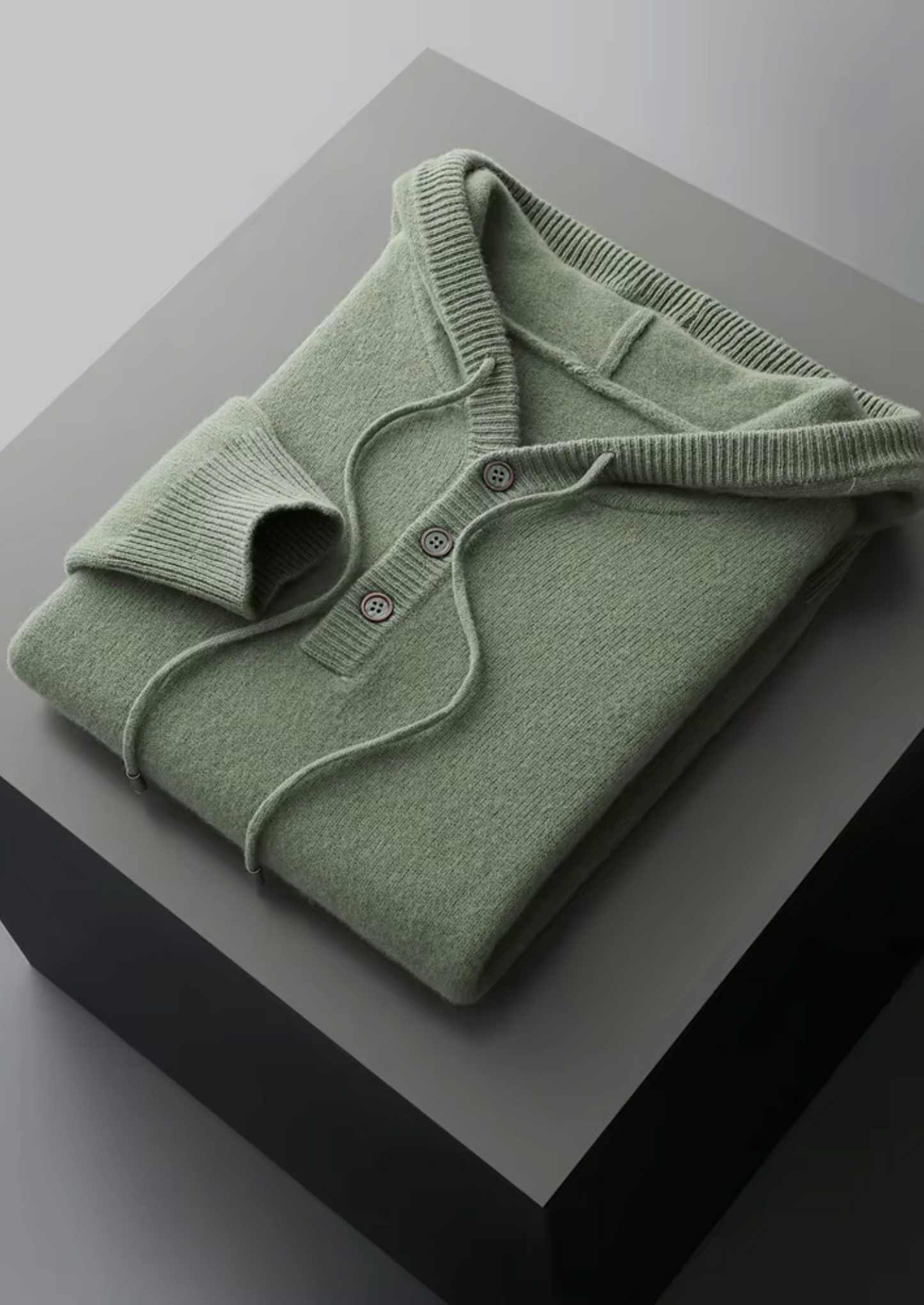 Men's Extra-Fine Merino Wool Button Hoodie – ASCENDARY®