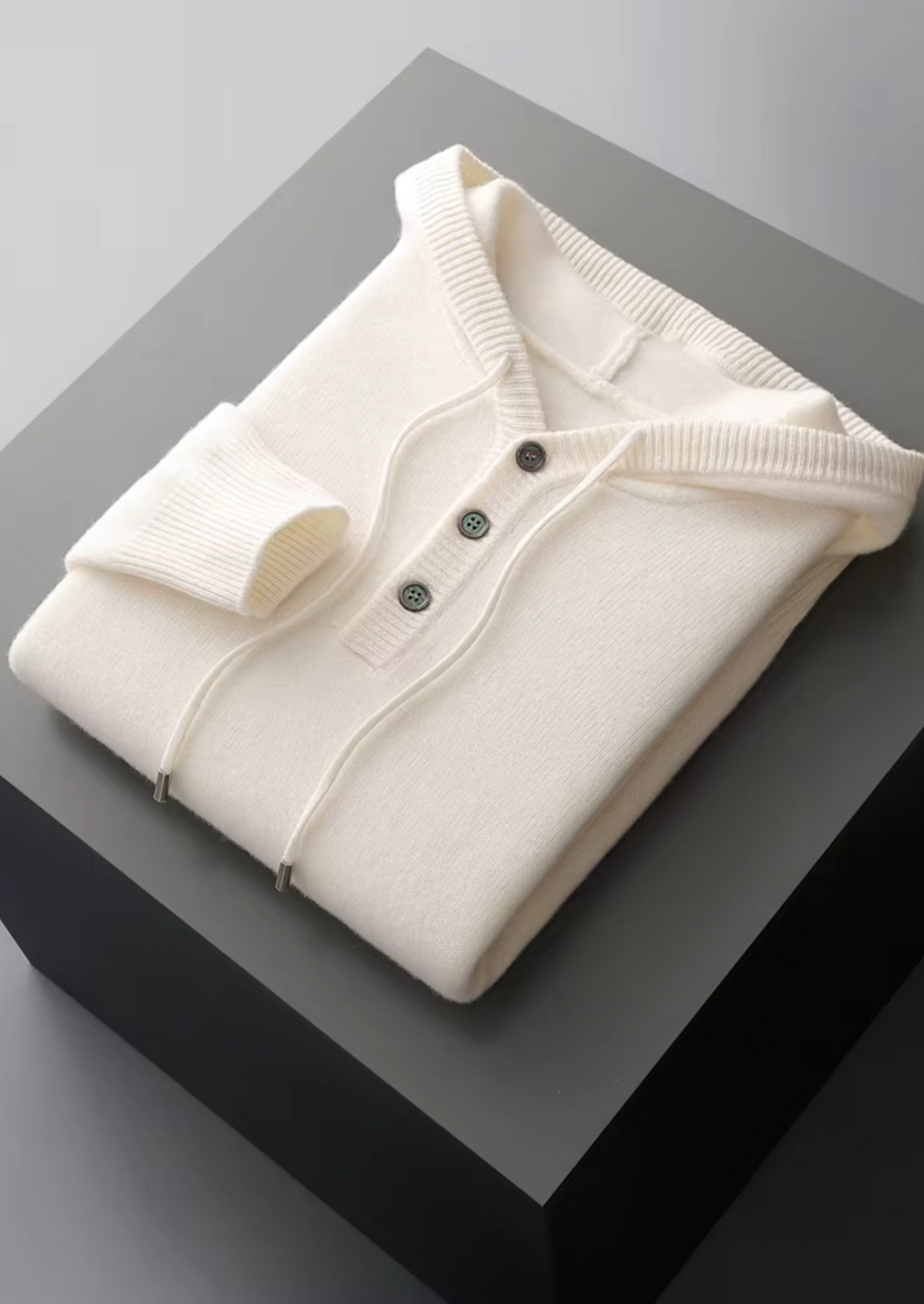 Men's Extra-Fine Merino Wool Button Hoodie – ASCENDARY®